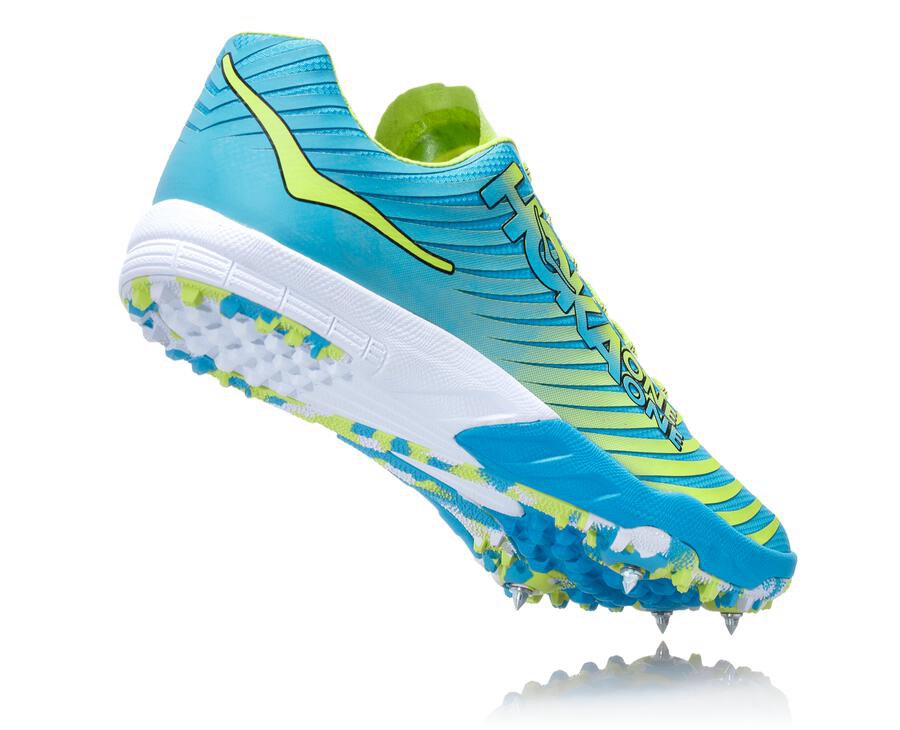 Spikes Atletismo Hoka One One Feminino Azuis/Verdes - Evo Xc - 207-DICVPS